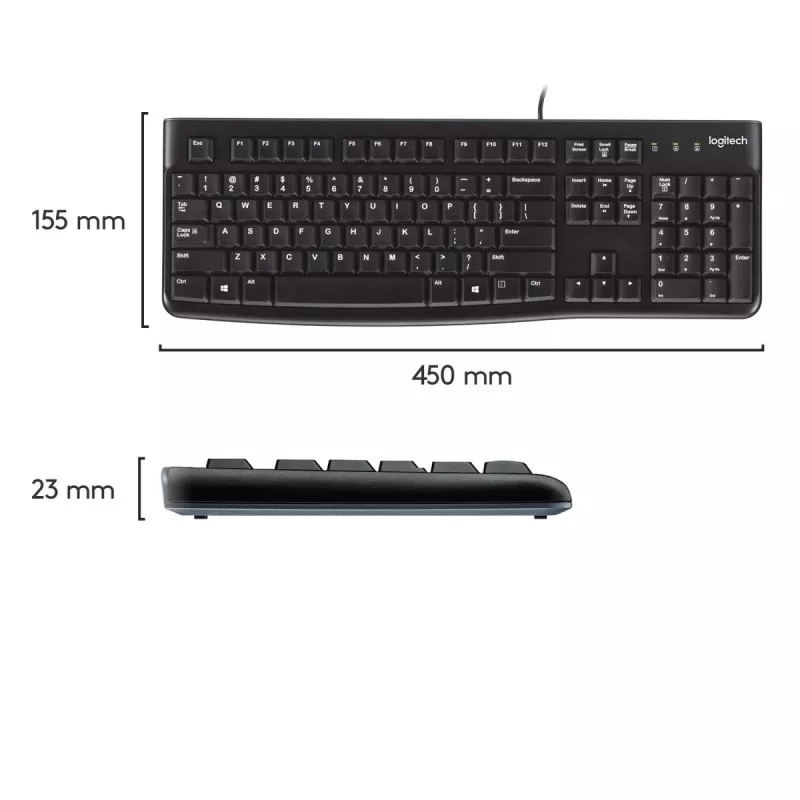 LOGITECH klávesnica K120 - Azerty belgická