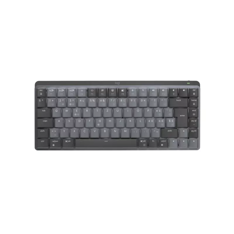LOGITECH Mx Mechanical Mini minimalistická bezdrôtová podsvietená klávesnica - Graphite Tactile Quiet Qwertz Suisse