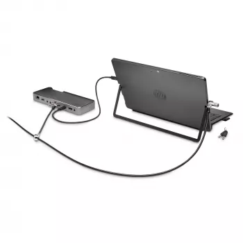Kensington NanoSaver Keyed Dual Head zámok na notebook, 1,8 m, Kensington, kľúč, uhlíková oceľ, čierna, nerezová oceľ
