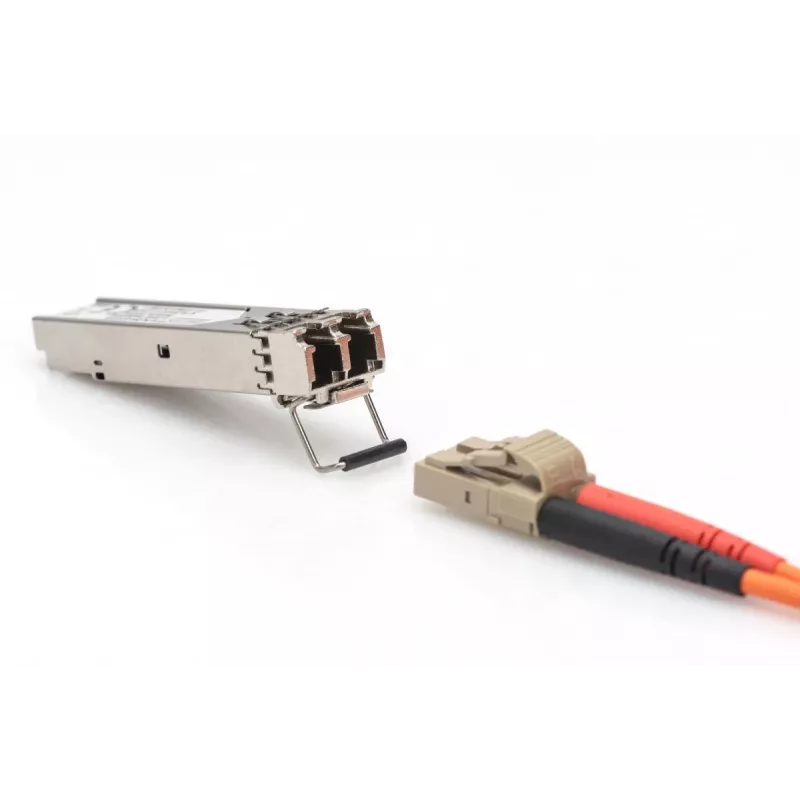 DIGITUS 1,25 Gbps SFP modul, až do 550 m multimode, LC-Duplex konektor, priemyselná verzia 1000Base-SX, 850 nm