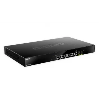 D-Link 10-portový Multi-Gigabit PoE+ Smart Managed switch, Managed, L2, 2.5G Ethernet (100/1000/2500), Power over Ethernet (PoE), Rack mounting, 1U