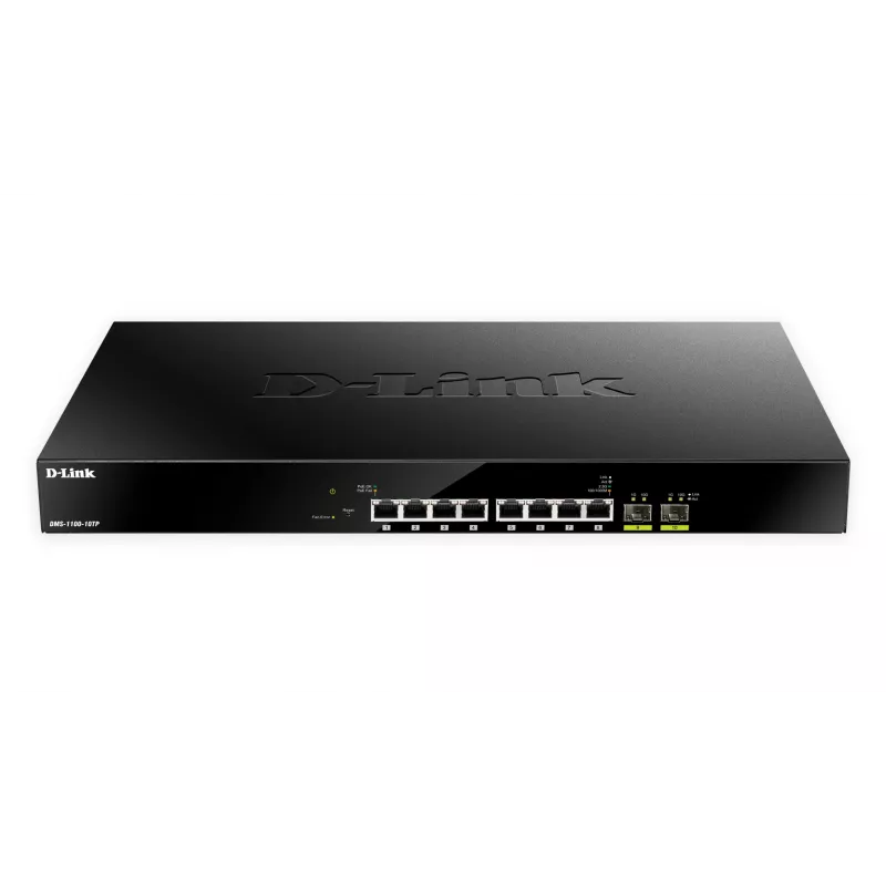 D-Link 10-portový Multi-Gigabit PoE+ Smart Managed switch, Managed, L2, 2.5G Ethernet (100/1000/2500), Power over Ethernet (PoE), Rack mounting, 1U