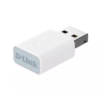 D-Link AC1300 Wi-Fi 5 USB adaptér, káblový a bezdrôtový, USB, WLAN, Wi-Fi 5 (802.11ac), biela