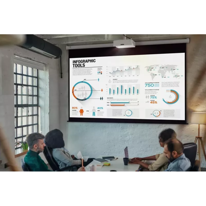 Optoma ZH430UST DLP laserový projektor s ultrakrátkou projekčnou vzdialenosťou, Full HD 1920x1080, 4000 lm, 3D, biely