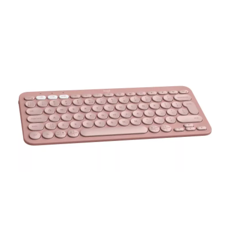 LOGITECH Pebble Keys 2 K380s - kompaktná Bluetooth klávesnica - Tonal Rose - Qwerty Int