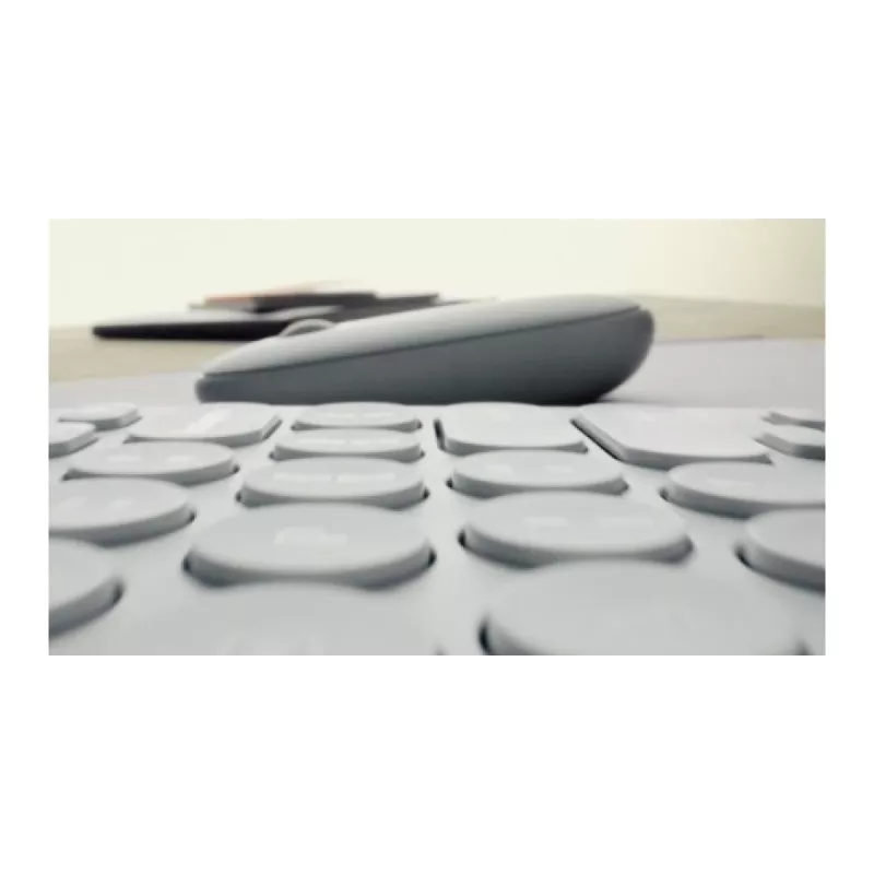 LOGITECH Pebble Keys 2 K380s - kompaktná Bluetooth klávesnica - Tonal Rose - Qwerty Int
