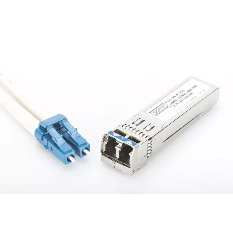 DIGITUS SFP+ 10G MM 850nm 300m s DDM LC konektor samec, stratový výkon < 1 W, 850nm VCSEL laser