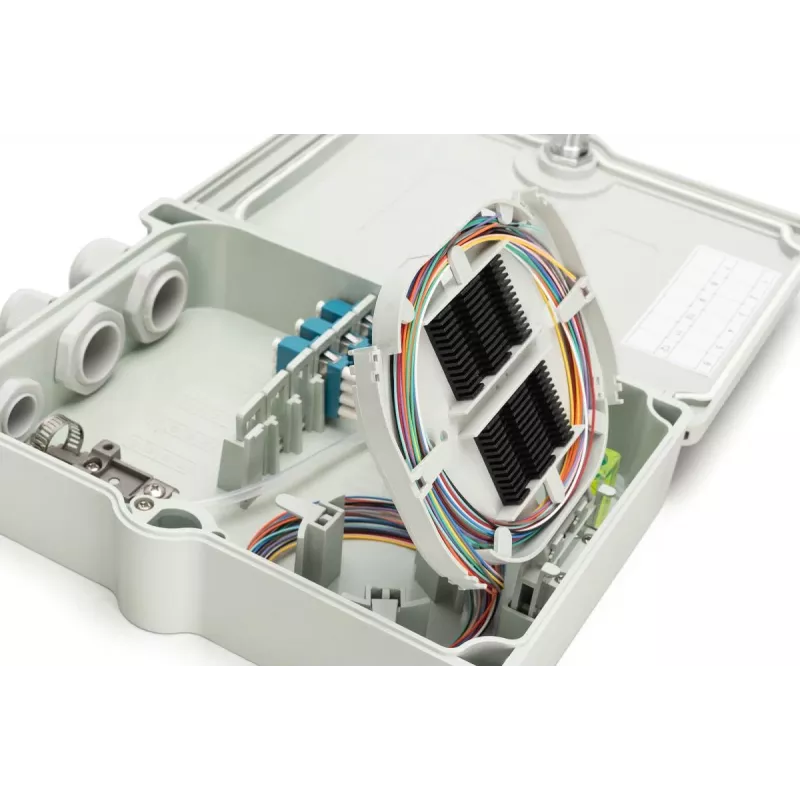 Digitus FTTH/FTTB rozvodná skrinka predmontovaná OS2 12 vlákien LC/PC