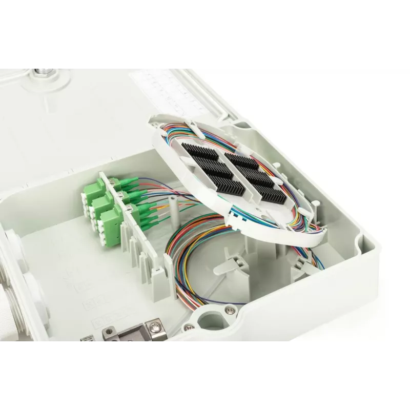 DIGITUS FTTH rozvodná skrinka - Singlemode LC-APC predkonfigurované spojky pigtaily