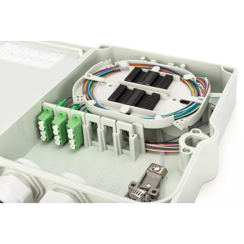 DIGITUS FTTH rozvodná skrinka - Singlemode LC-APC predkonfigurované spojky pigtaily