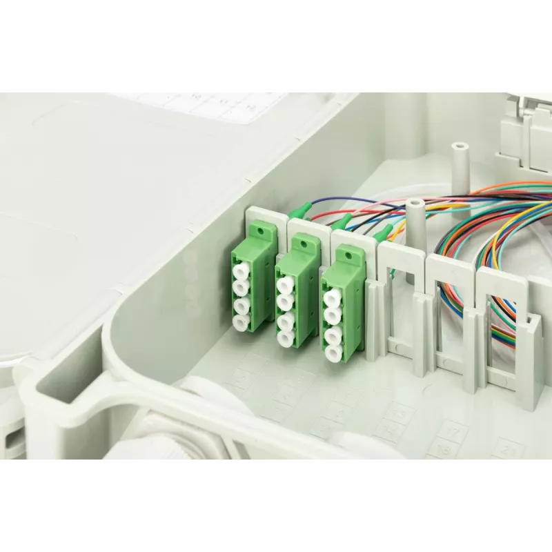 DIGITUS FTTH rozvodná skrinka - Singlemode LC-APC predkonfigurované spojky pigtaily