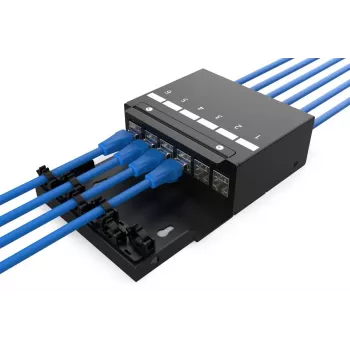 DIGITUS Consolidation Point Box – 6 portov Keystone moduly s inteligentným správcom káblov