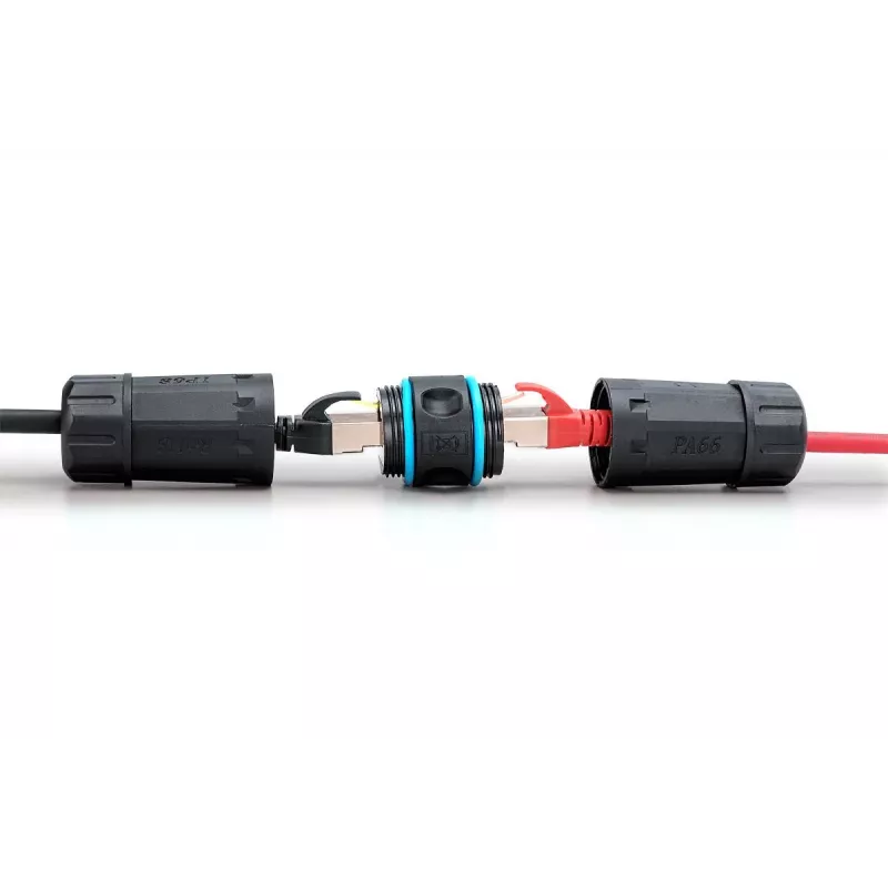 Digitus DN-93905-OD vonkajšia spojka RJ45 CAT 6A, IP68, čierna