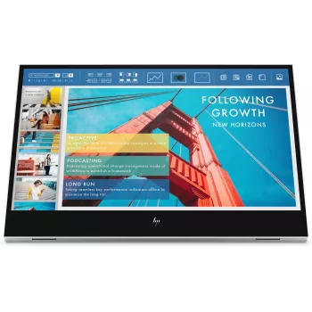 HP E-Series E14 G4 prenosný monitor, 35,6 cm (14 palcov), 1920 x 1080 pixelov, Full HD, LCD, 5 ms, strieborný