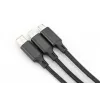 DIGITUS 3-in-1 nabíjací kábel USB-A – Lightning + Micro-B + Type-C 1 m