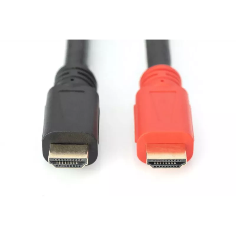 DIGITUS HDMI High Speed prepojovací kábel, Type-A, s ver. M/M, 30 m Full HD, CE, zlatý čierny