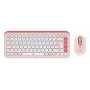 LOGITECH Wireless Combo - Pop Icon - Rose & Off White Qwertz nemecká