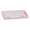 LOGITECH Wireless Combo - Pop Icon - Rose & Off White Qwertz nemecká