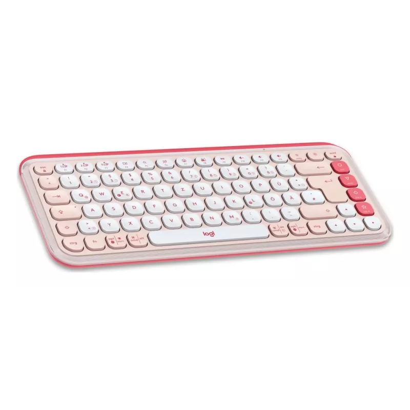 LOGITECH Wireless Combo - Pop Icon - Rose & Off White Qwertz nemecká