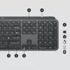 LOGITECH MX Keys For Business - Graphite - Suisse / švajčiarska Qwertz