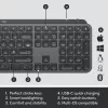 LOGITECH MX Keys Combo For Business Gen 2 – grafitová – Qwerty Esp