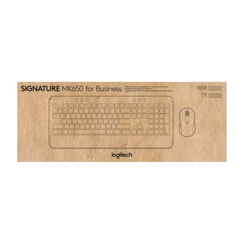 Logitech Signature MK650 Combo for Business – bezdrôtová klávesnica a myš v plnej veľkosti