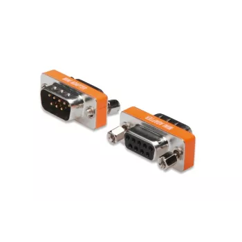 DIGITUS nulový modem adaptér, D-Sub9 kovové puzdro, M/F, so šesťhrannými skrutkami