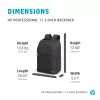 HP Professional 17,3-palcový batoh, batoh, 740 g