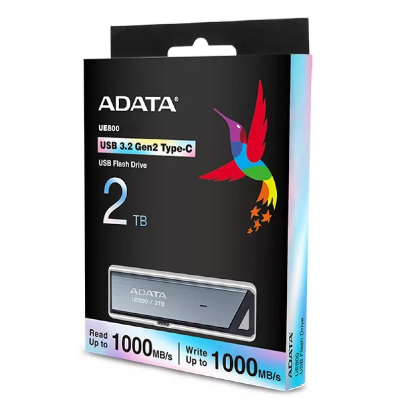 ADATA AELI-UE800-2T-CSG USB flash disk 2 TB USB Type-C 3.2 Gen 2 (3.1 Gen 2) strieborný