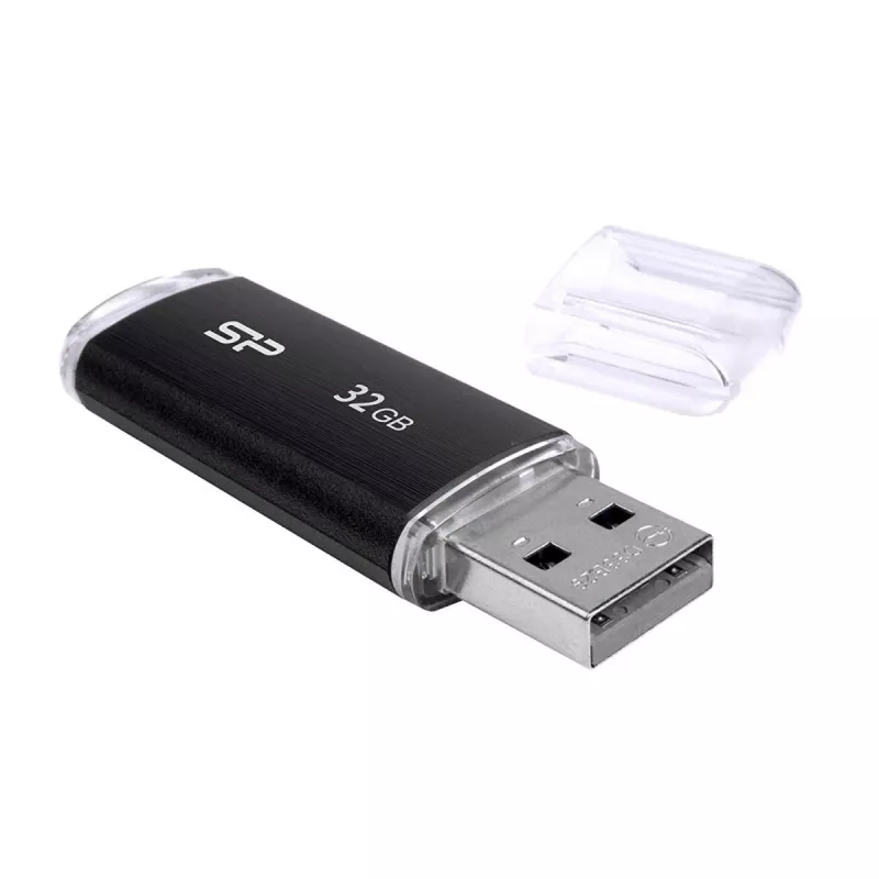 SILICON POWER Ultima U02 - 32 GB USB kľúč - USB 2.0 - čierna