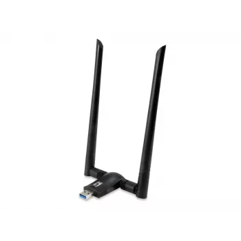 LevelOne AC1200 Dualband WLAN USB sieťový adaptér, kanál 1-13