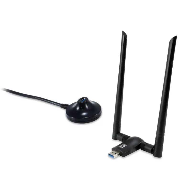 LevelOne AC1200 Dualband WLAN USB sieťový adaptér, kanál 1-13