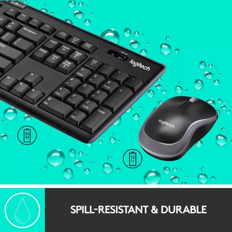 LOGITECH Wireless Desktop Mk270 – QWERTZ Swiss-Lux