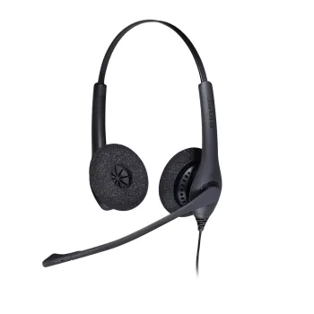 Jabra BIZ 1500 Duo QD EMEA, káblové, kancelária/call centrum, 20 - 4500 Hz, 74 g, headset, čierna