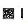 be quiet! Light Wings 120 mm ARGB PWM vysokorýchlostný ventilátor, čierny, balenie 3 ks