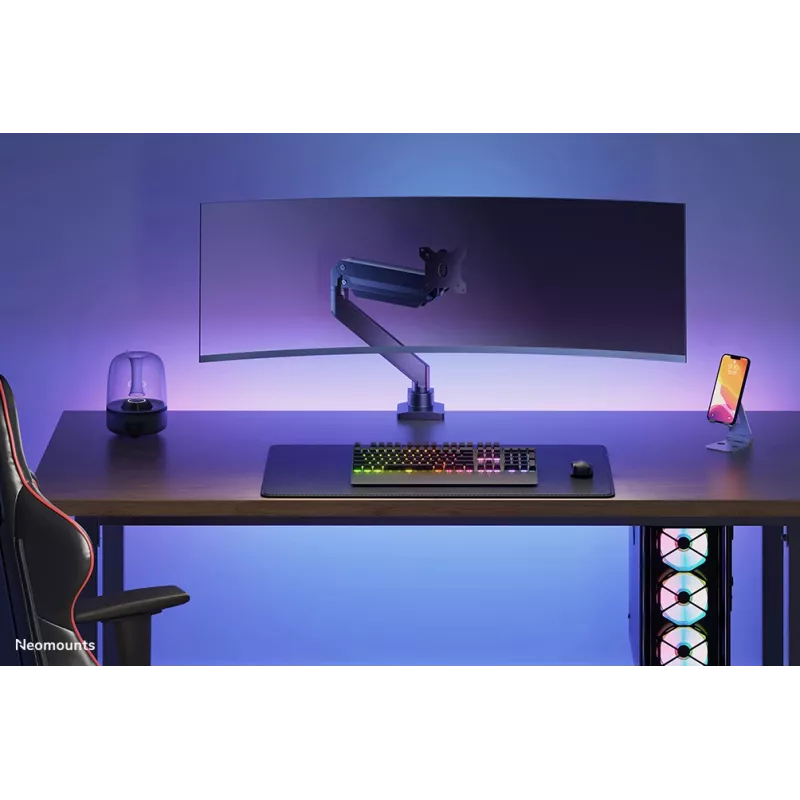 Neomounts NM-D775BLACKPLUS monitorový držiak 10-49 inch - plynová pružina - Topfix - 180°-stop