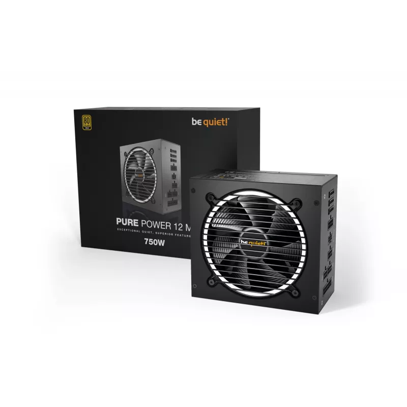 be quiet Pure Power 12 M napájací zdroj 750 W 20+4 pin ATX ATX čierny