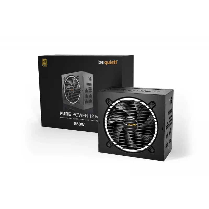 be quiet Pure Power 12 M napájací zdroj 850 W 20+4 pin ATX ATX čierny
