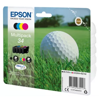 Epson Golfball multipack 4 farby 34 DURABrite Ultra atrament