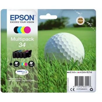Epson Golfball multipack 4 farby 34 DURABrite Ultra atrament