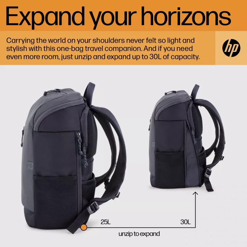 HP Travel 25 litrov 15.6 Iron sivý batoh na notebook, batoh, 39,6 cm (15,6 palcov), 860 g