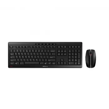 CHERRY Stream Desktop klávesnica myš vrátane kancelária RF Wireless QWERTY US anglická čierna