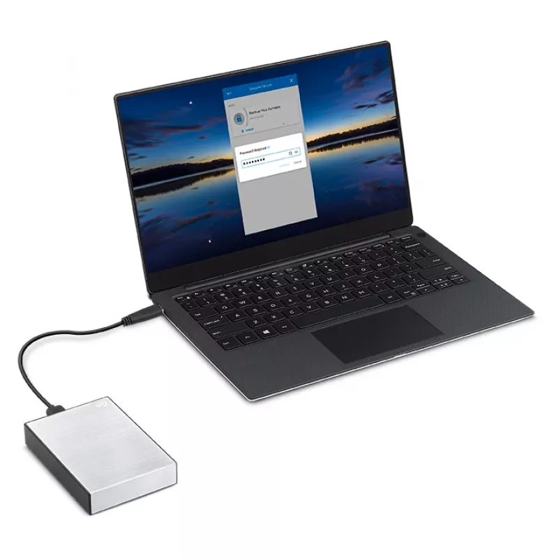 Seagate One Touch prenosný externý pevný disk (HDD), 5 TB, USB 3.0, strieborný