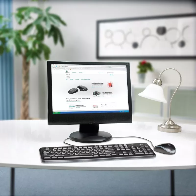 LOGITECH klávesnica K120 - pre firmy Azerty belgická