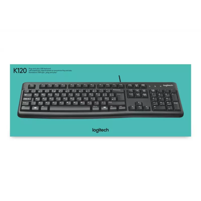 LOGITECH klávesnica K120 - pre firmy Azerty belgická