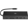 USB-C Multi Port Hub HP Travel – HP 1C1Y5AA, USB-C host, HDMI 2.0, VGA, 1×RJ-45, 2×USB-A 3.2 Gen1, 2×USB 2.0, čítačka MicroSD kariet, čierny
