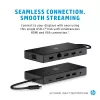 USB-C Multi Port Hub HP Travel – HP 1C1Y5AA, USB-C host, HDMI 2.0, VGA, 1×RJ-45, 2×USB-A 3.2 Gen1, 2×USB 2.0, čítačka MicroSD kariet, čierny