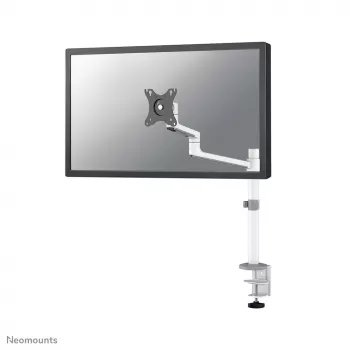 Neomounts DS60-425WH1 držiak monitora 17-27 palcov - úsporný, svorka/priechodka, 8 kg, 43,2 cm (17 palcov), 68,6 cm (27 palcov), 100 x 100 mm, biely