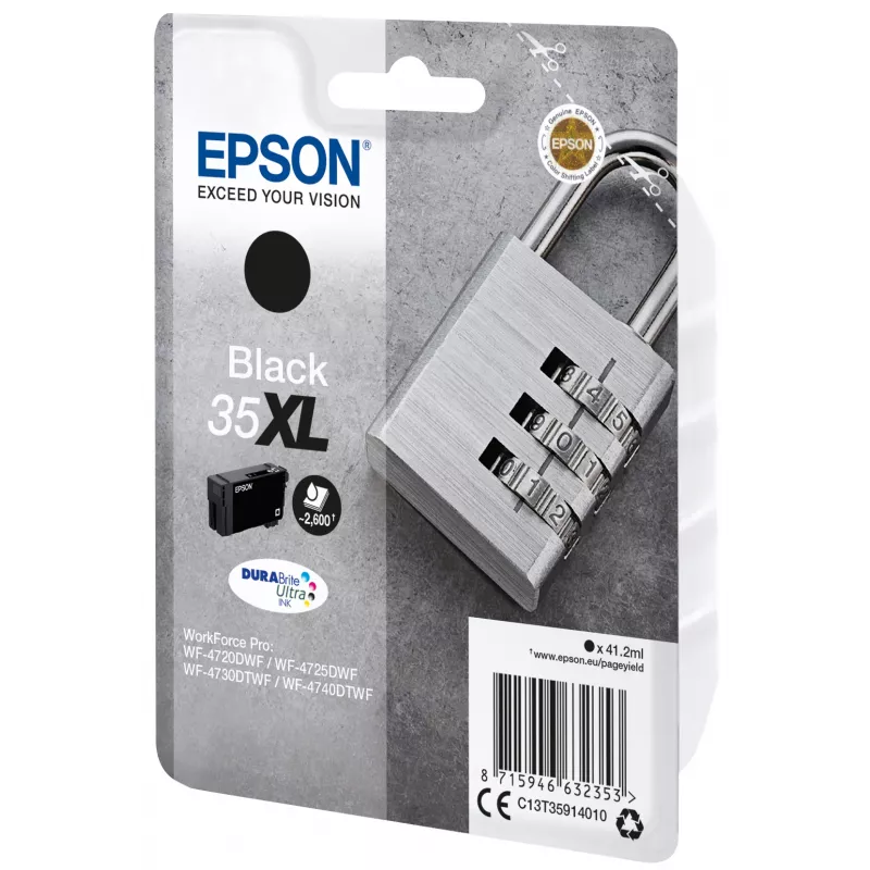 Epson Padlock samostatné balenie čierna 35XL DURABrite Ultra atrament