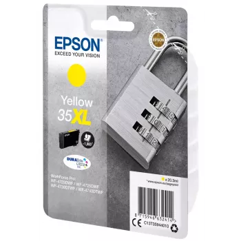 Kazeta Epson Padlock samostatné balenie žltá 35XL DURABrite Ultra atrament